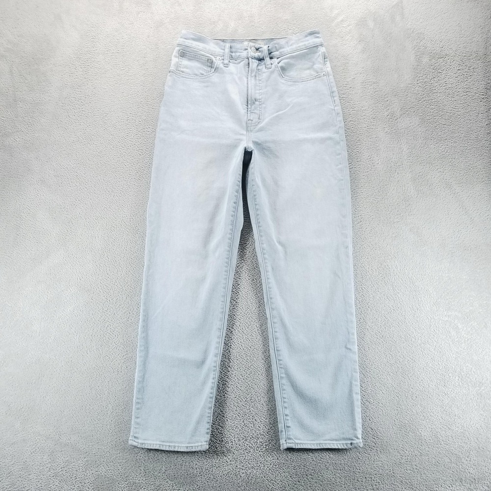Madewell Straight Leg Jeans in Light Wash Blue